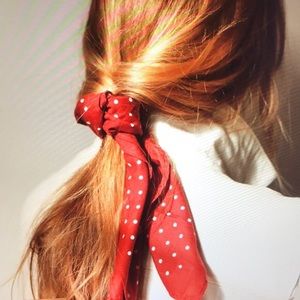 Sezane Cotton Polka Dot Scarf
